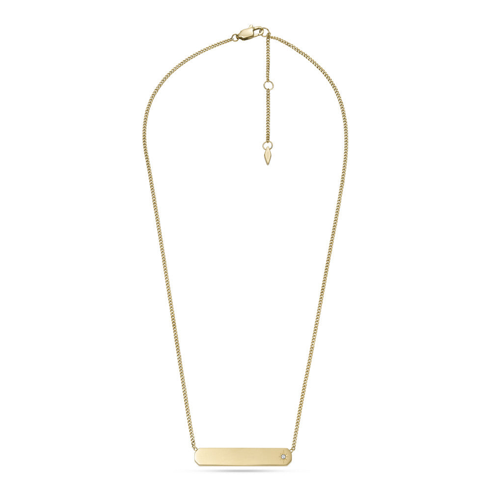 Drew Gold-Tone Stainless Steel Bar Chain Necklace JF04174710