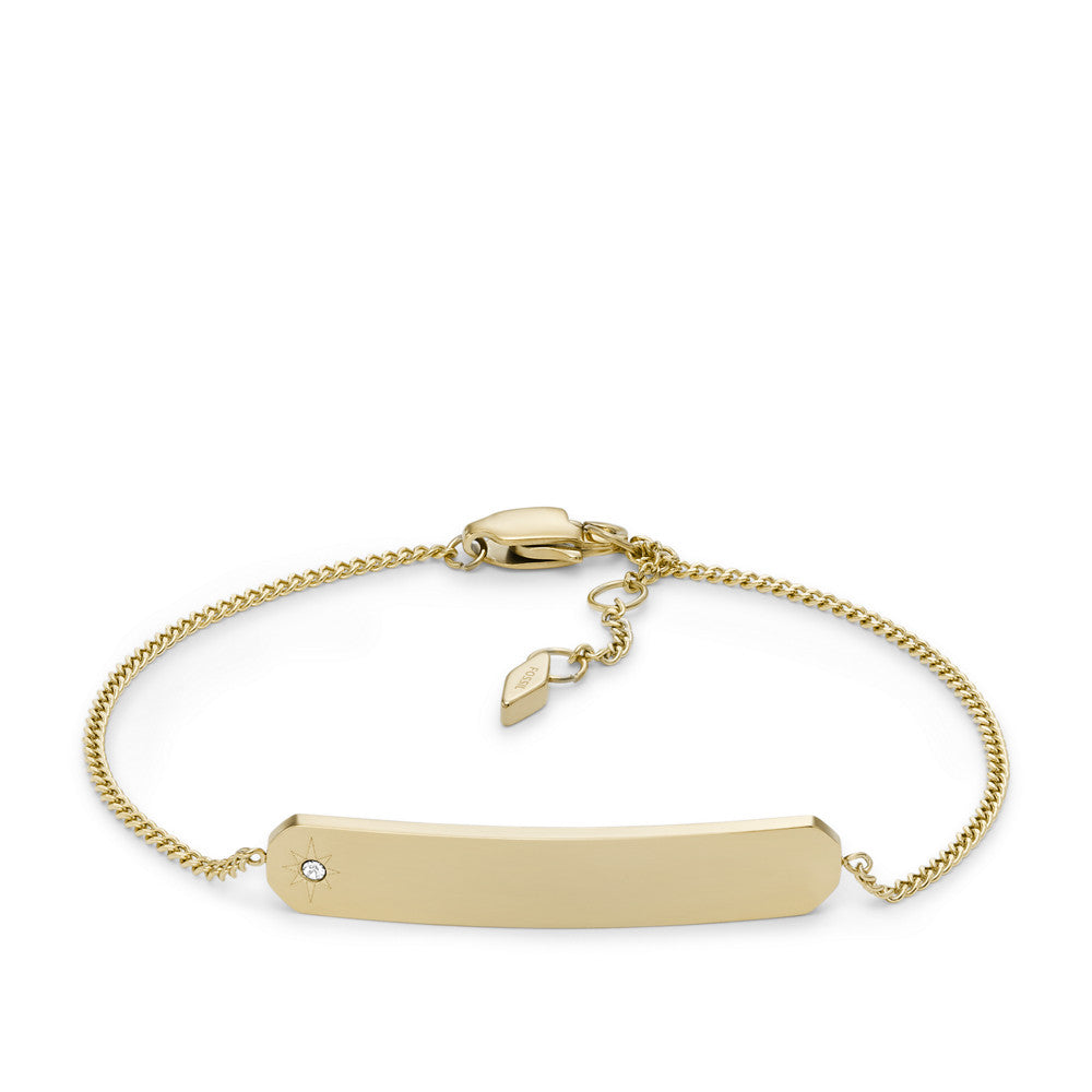 Drew Gold-Tone Stainless Steel Bar Chain Bracelet JF04175710