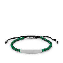 Load image into Gallery viewer, Drew Reconstituted Green Malachite Beaded Bracelet JF04229040
