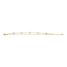 Load image into Gallery viewer, Teardrop White Mother of Pearl Chain Bracelet JF04317710
