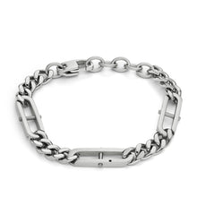Load image into Gallery viewer, Heritage D-Link Stainless Steel Chain Bracelet JF04342040
