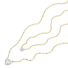 Load image into Gallery viewer, Fossil Sadie Tokens Of Affection Two-Tone Stainless Steel Chain Necklace JF04357998
