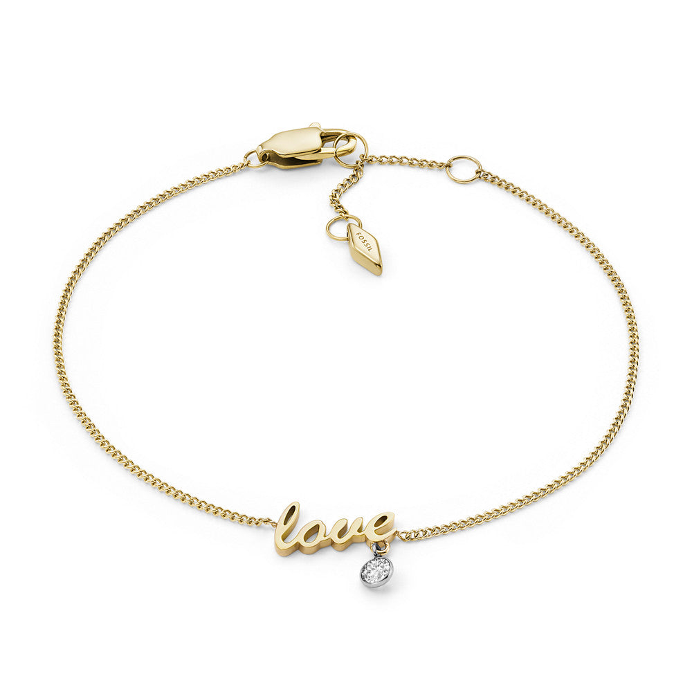 Sadie Love Notes Two-Tone Stainless Steel Station Bracelet JF04362998