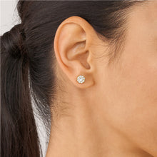 Load image into Gallery viewer, All Stacked Up Gold-Tone Stainless Steel Stud Earrings JF04375710
