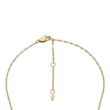 Load image into Gallery viewer, Sadie Scalloped Edge Gold-Tone Stainless Steel Pendant Necklace JF04382710
