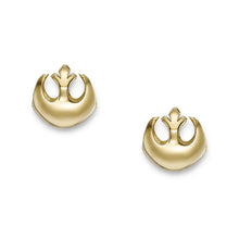 Load image into Gallery viewer, Star Wars™ Resistance Gold-Tone Stainless Steel Hoop Earrings JF04475710
