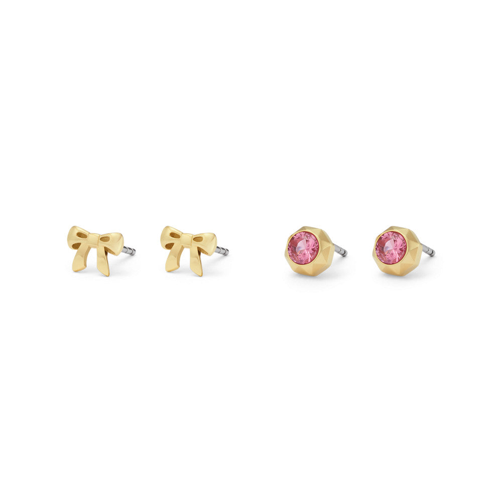 Barbie™ x Fossil Limited Edition Gold-Tone Stainless Steel Earrings Set JF04500SET