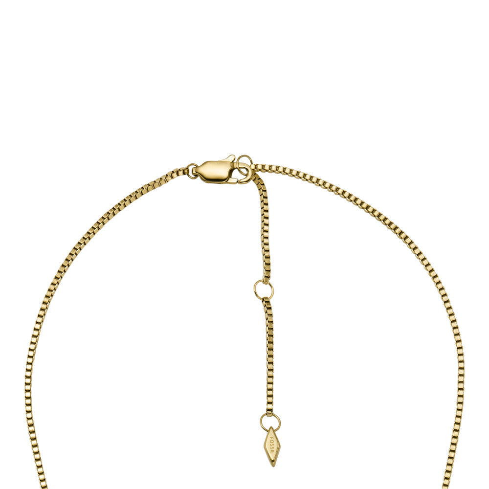 Heritage Crest Mother of Pearl Gold-Tone Stainless Steel Chain Necklace  JF04529710