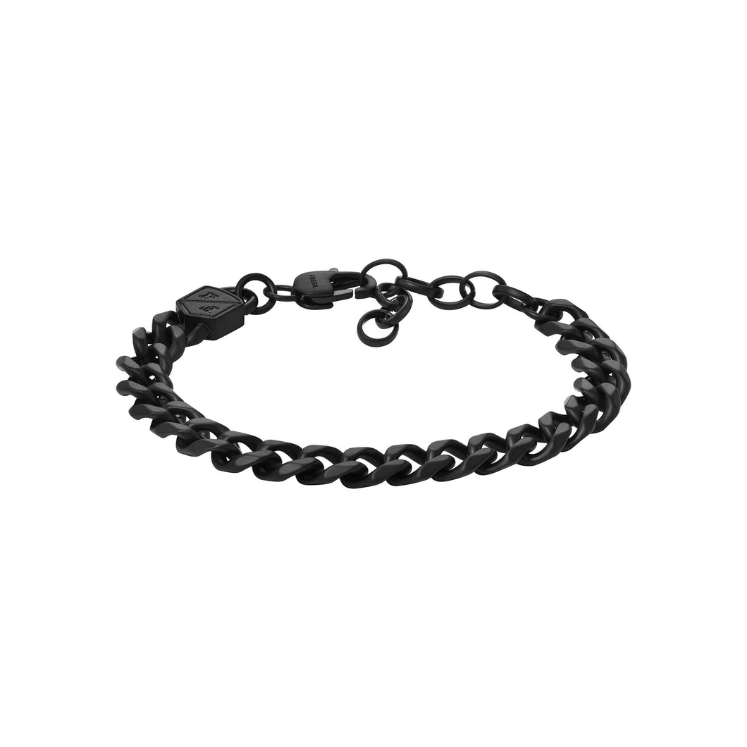 Bold Chains Black Stainless Steel Chain Bracelet JF04634001