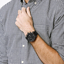Load image into Gallery viewer, Nate Chronograph Black Leather Watch JR1354
