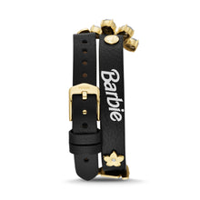 Load image into Gallery viewer, Barbie™ x Fossil Limited Edition Three-Hand Date Black LiteHide™ Leather Watch LE1174
