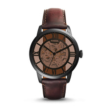 Load image into Gallery viewer, Townsman Automatic Dark Brown Leather Watch ME3098
