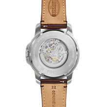 Load image into Gallery viewer, Grant Automatic Dark Brown Leather Watch ME3099
