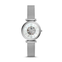 Load image into Gallery viewer, Carlie Mini Automatic Stainless Steel Mesh Watch ME3189

