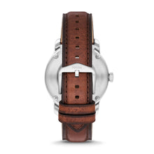 Load image into Gallery viewer, Fossil Heritage Automatic Brown Eco Leather Watch ME3221
