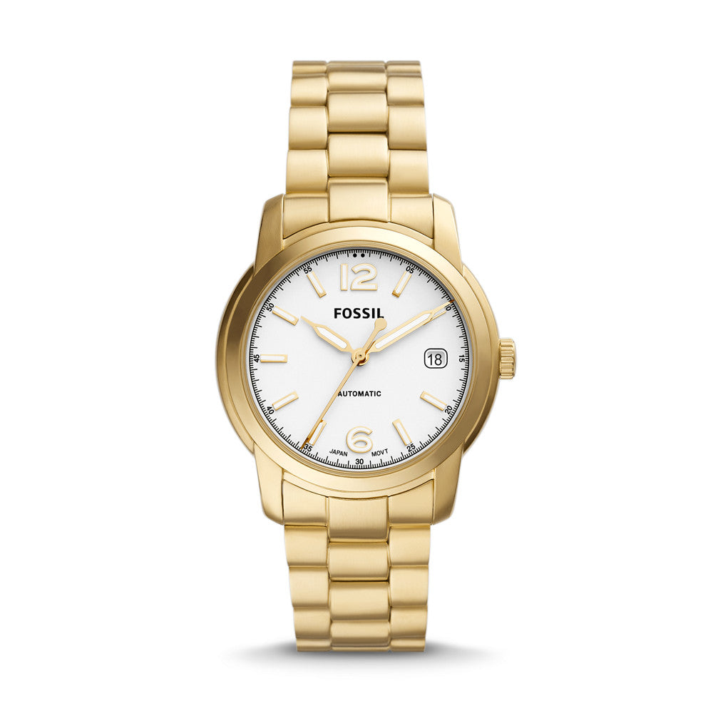 Fossil Heritage Automatic Gold-Tone Stainless Steel Watch ME3226