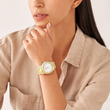 Load image into Gallery viewer, Fossil Heritage Automatic Gold-Tone Stainless Steel Watch ME3226
