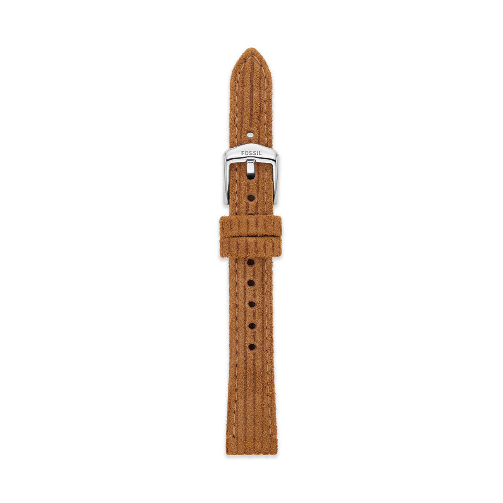 14mm Camel Corduroy Leather Strap S141234
