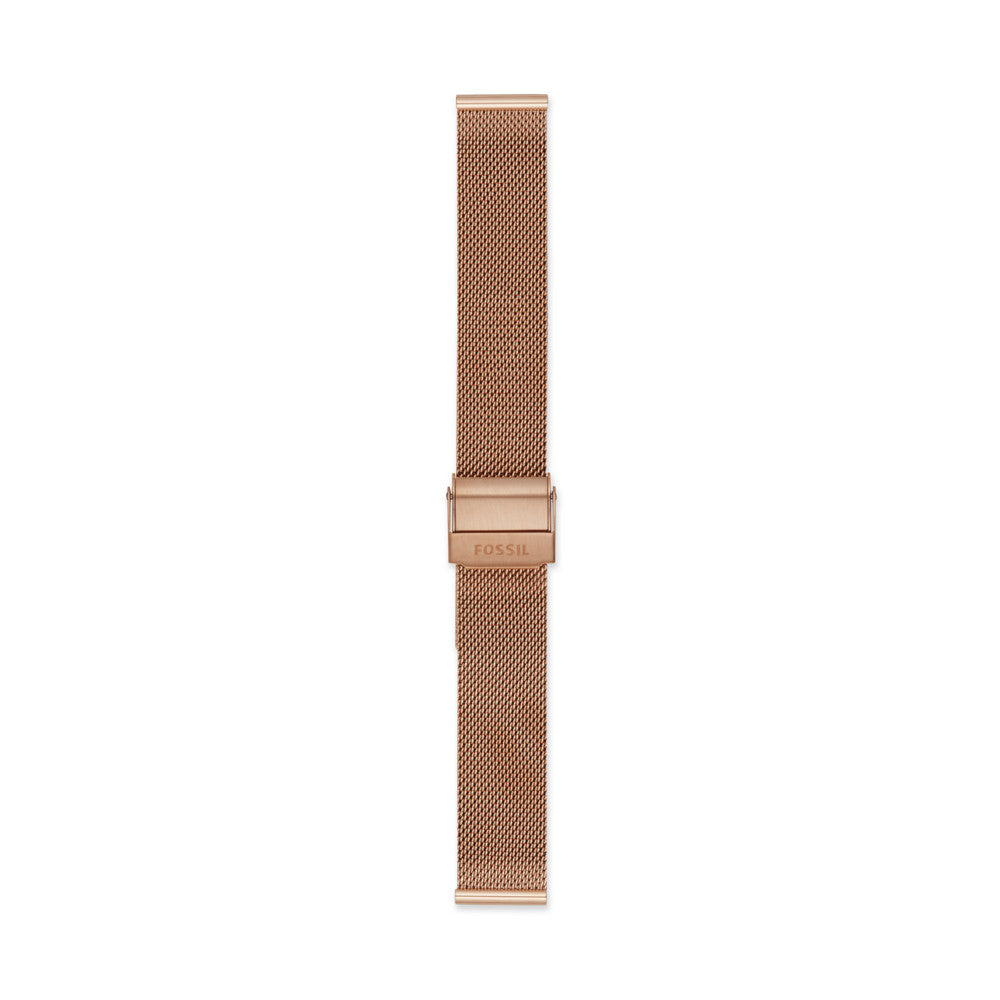 16mm Rose Gold-Tone Steel Mesh Bracelet S161057