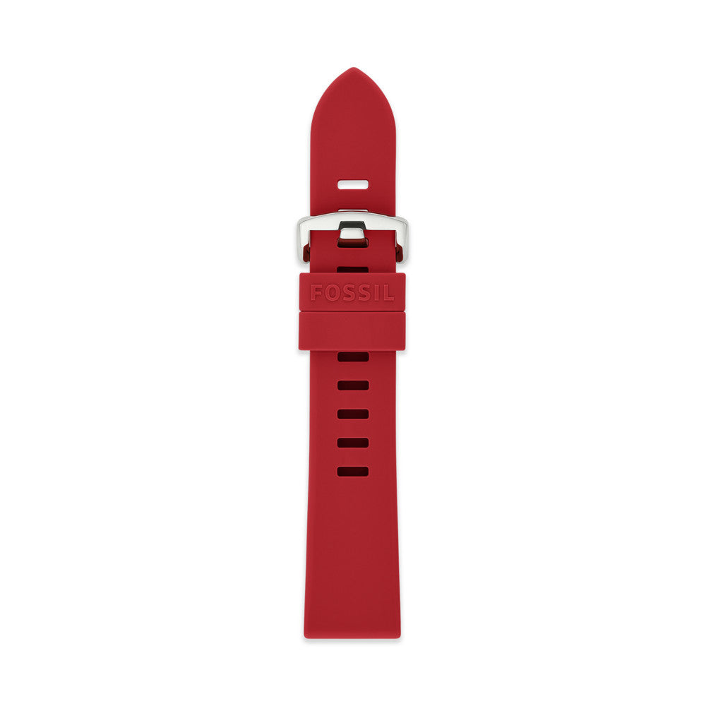 20mm Red Silicone Strap S201106